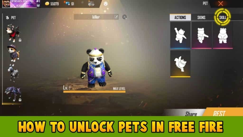 how to get free fire pet for free in 2022 image