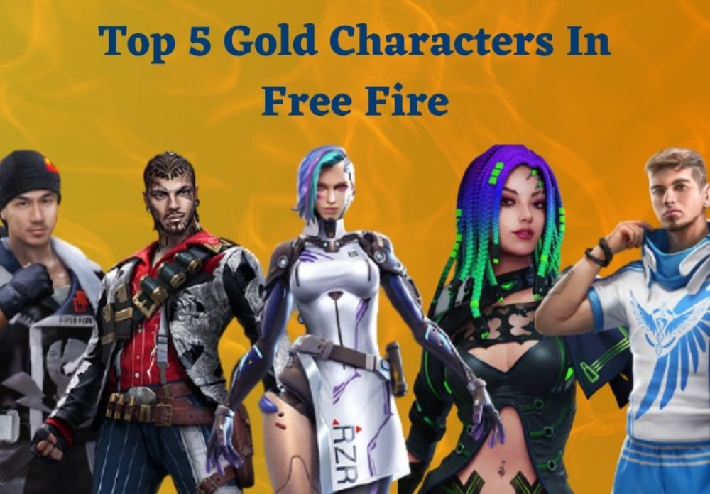 Top 5 gold characters in free fire 2022