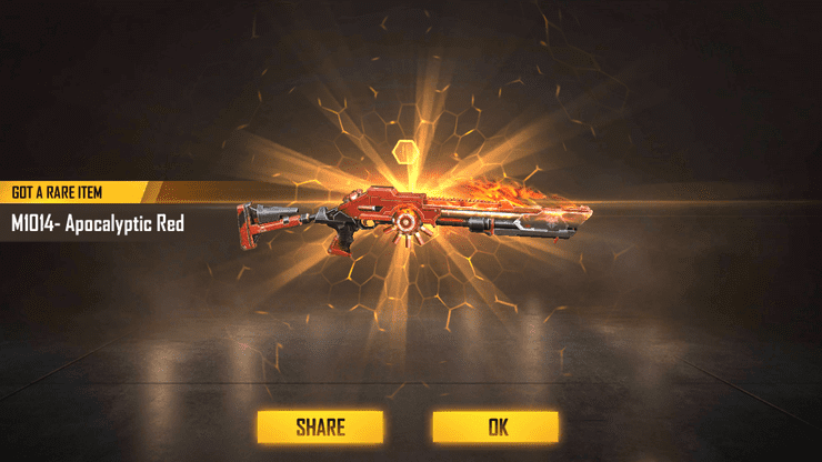 M1014 Apocalyptic Red gun skin Image