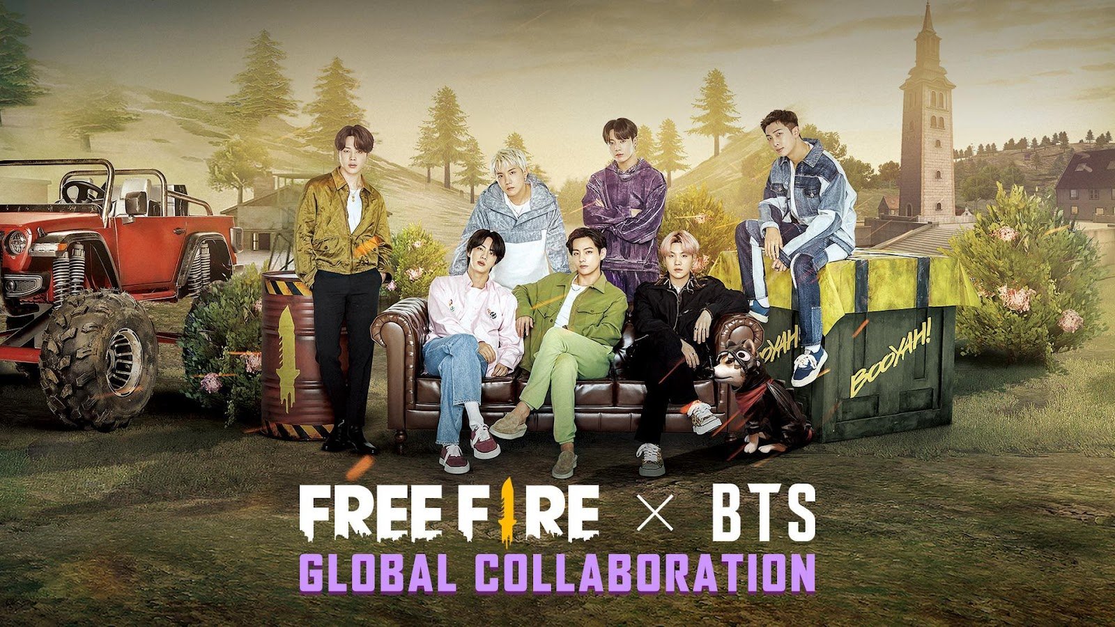 free fire x bts collaboration india image