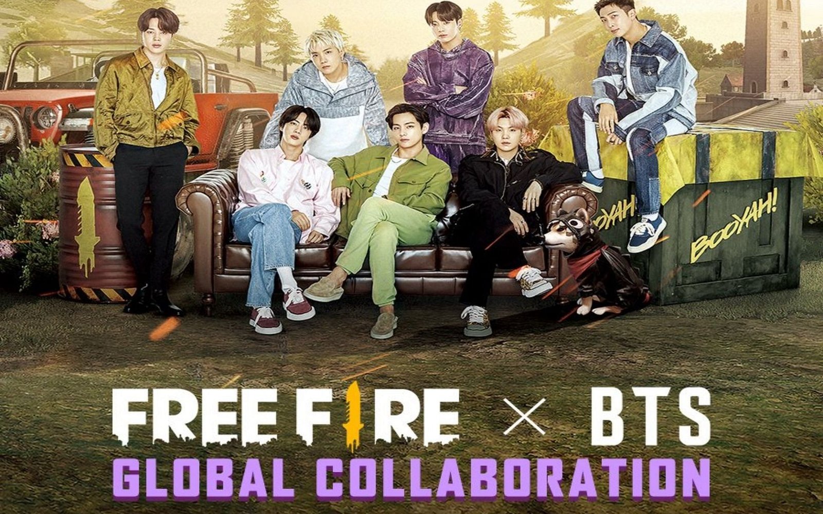 free fire x bts collaboration india image