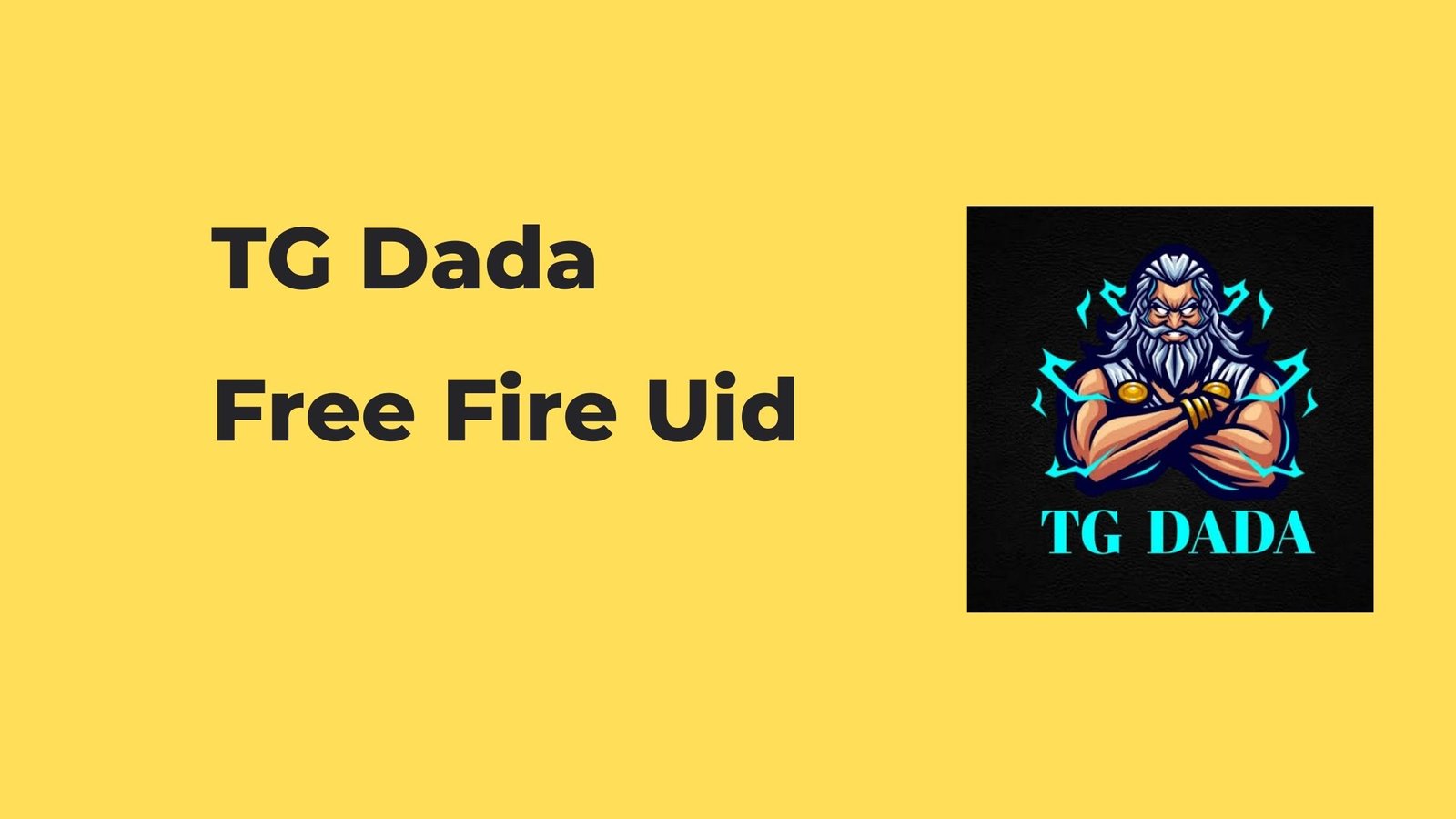 this image has a logo og tg dada and text contains TG dada uid