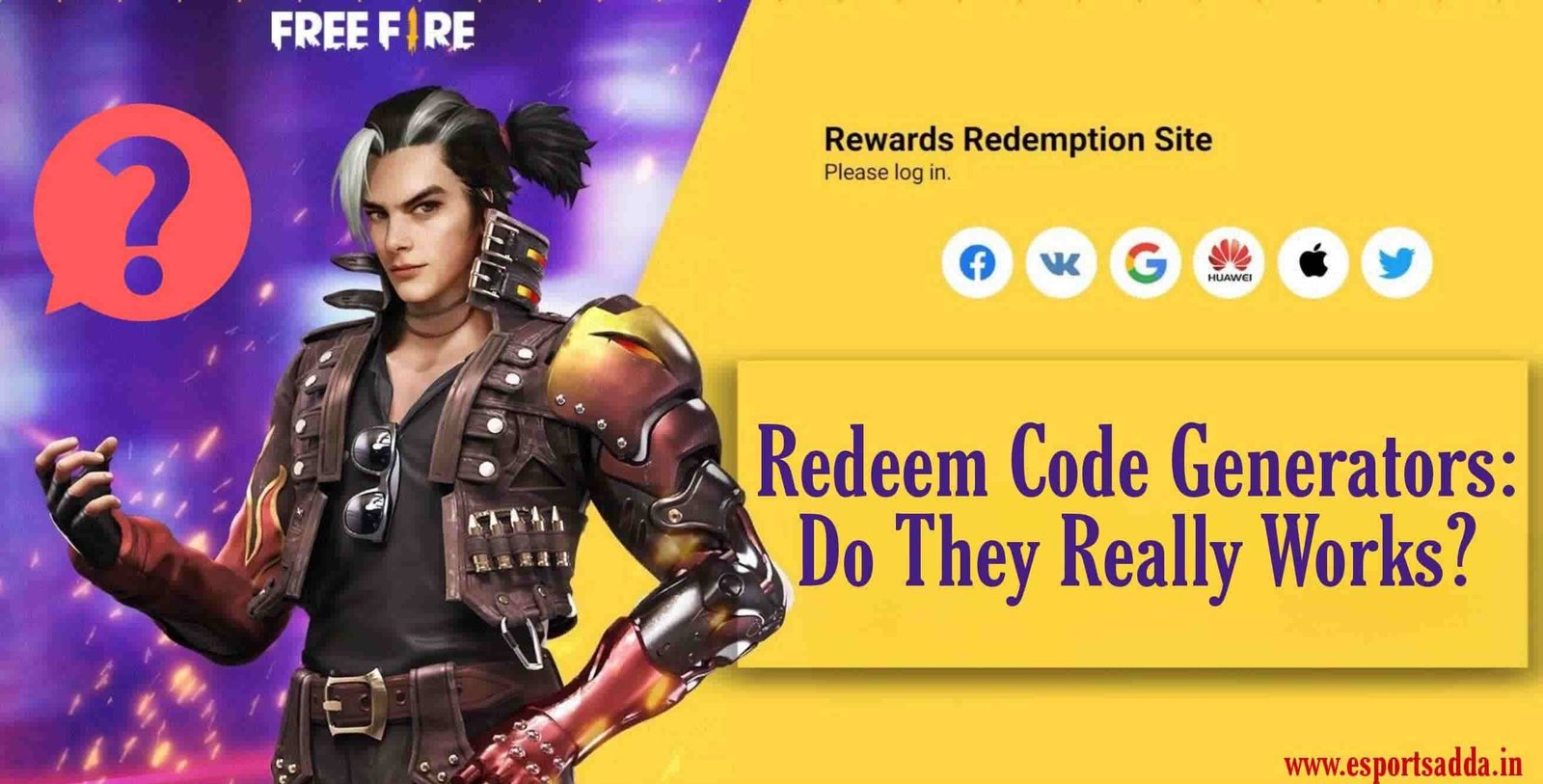 Free Fire Redeem Code Generators