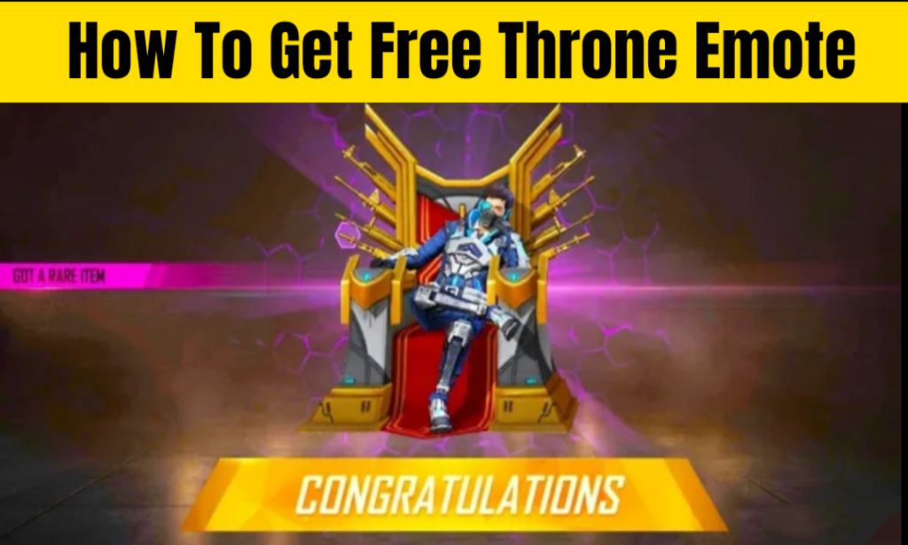 how to get free throne emote in free fire