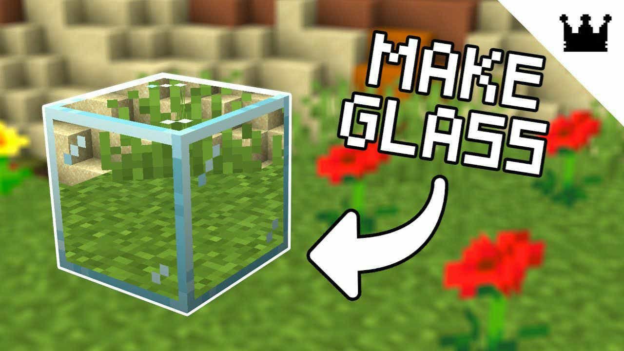 make a glass in minecraft