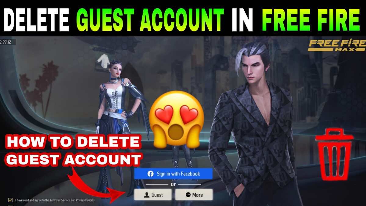 How to delete a guest account in Free Fire