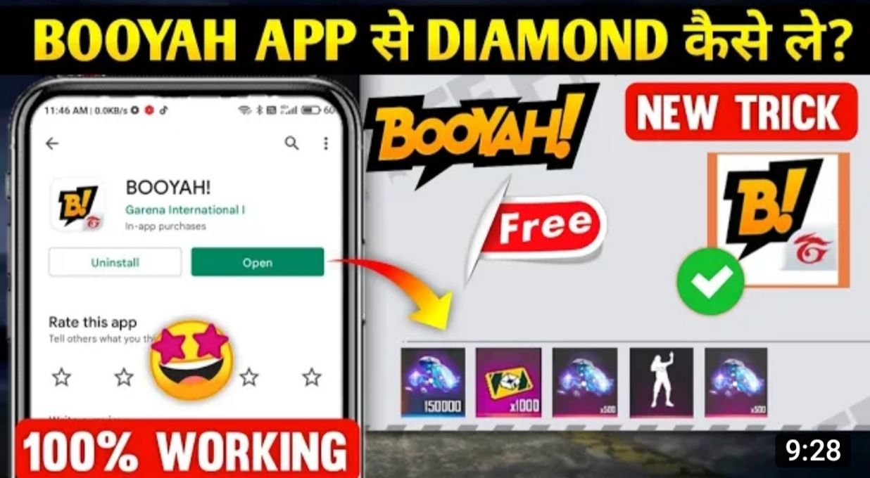 how to get free diamond in booyah app