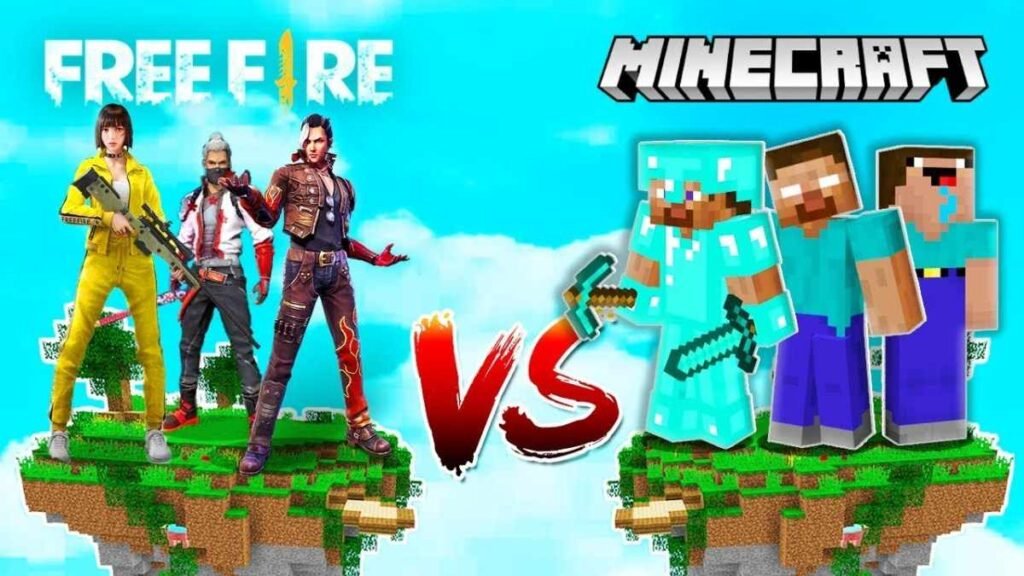 free fire vs minecraft