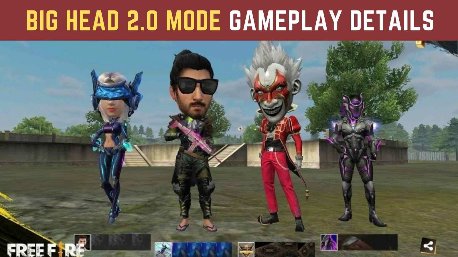 Free Fire New Mode Big Head 2.0 Gameplay Details