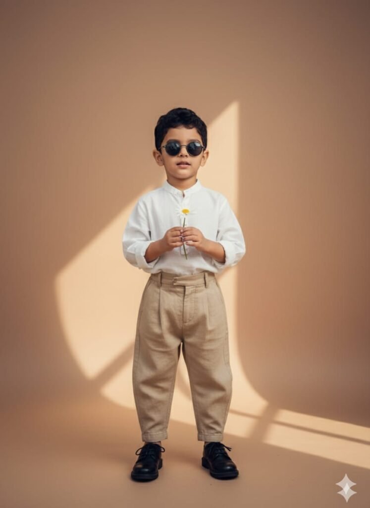 Vintage Cool with Flower in Hand