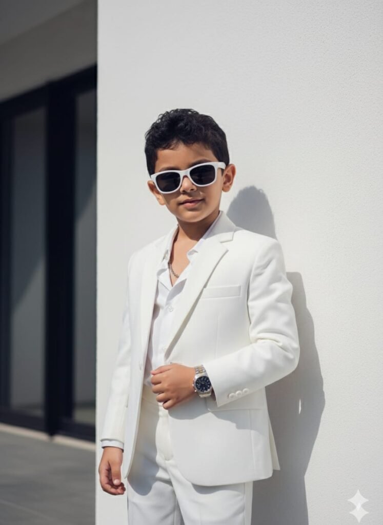 White Suit Retro Vibes