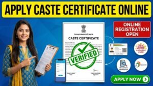 caste certificate apply